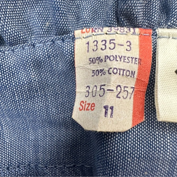 Vintage You Babes II by Fritzi Size 11 Chambray Blue Midi Sun Dress - Picture 13 of 13